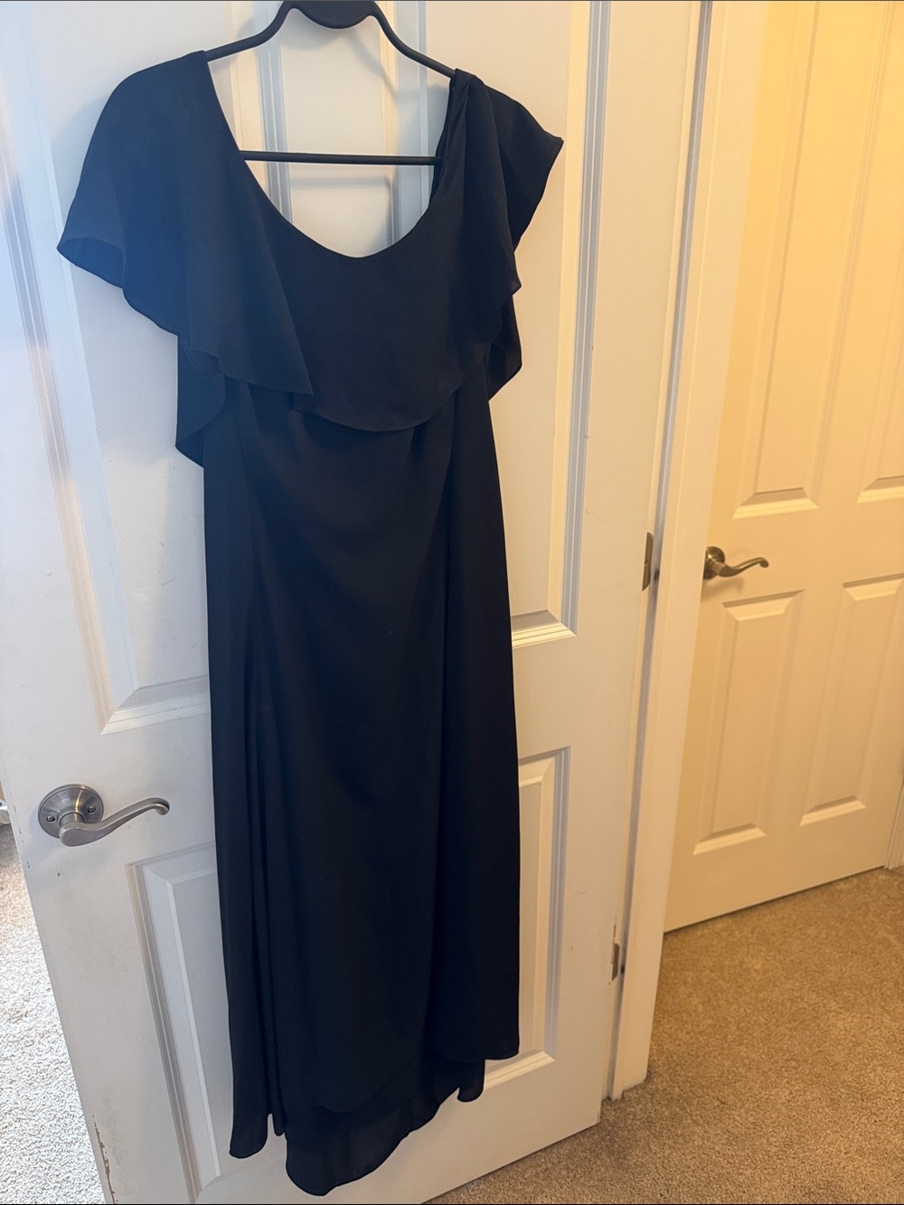Theory Black Romantic Scoop Neck Dress